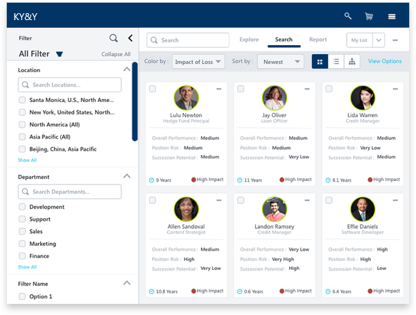 Visually explore HR and talent data